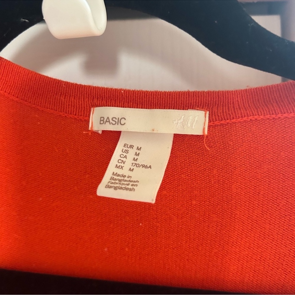 3 pieces Boho : flowing skirt .  green cotton top
and orange sweater . Like new - Picture 8 of 8